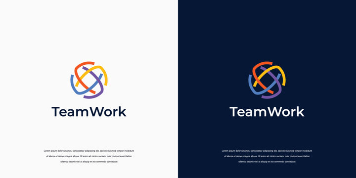 creative community logo, teamwork logo design inspiration