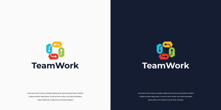 creative community logo, teamwork logo design inspiration