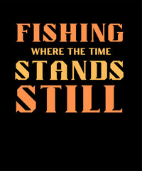Naklejka na ściany i meble Fishing Typography T shirt Design