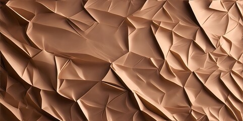 Textured paper background from a brown sheet of crumpled paper.