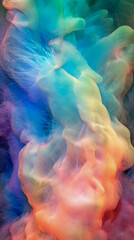 Obraz premium Abstract composed of translucent and iridescent opal background, Generative AI