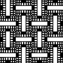 Vector monochrome pattern, Abstract texture for fabric print, card, table cloth, furniture, banner, cover, invitation, decoration, wrapping.seamless repeating pattern. Black  color.
