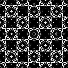 Vector monochrome pattern, Abstract texture for fabric print, card, table cloth, furniture, banner, cover, invitation, decoration, wrapping.seamless repeating pattern. Black  color.