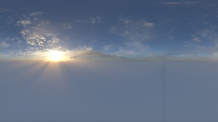 Fototapeta na wymiar Beautiful 360° HDR sky maps in 4K resolution for 3d & cinema 4d
