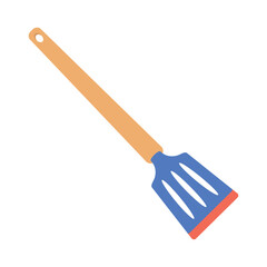 Dishes. Kitchen spatula for turning food.