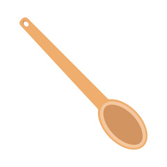 Dishes. A wooden ladle, a large spoon.