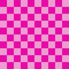 Pink checkered board repeatable background pattern