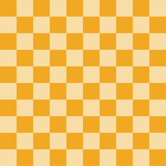 Yellow checkered board repeatable background pattern