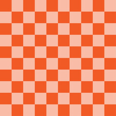 orange checkered board repeatable background pattern