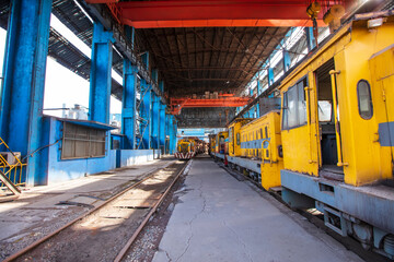 The workshop and equipment of the steel mill