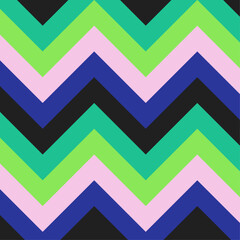 green and purple zigzag style geometric background illustration