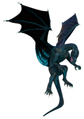 Fototapeta premium 3D Rendering Fairy Tale Dragon on White