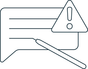 Remark icon. Monochrome simple sign from speech collection. Remark icon for logo, templates, web design and infographics.