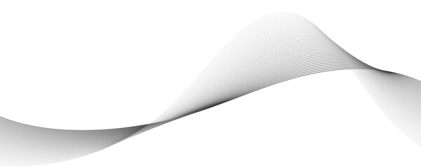 Smooth Abstract Wave Black Background