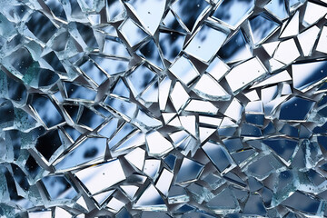 Borken glass texture