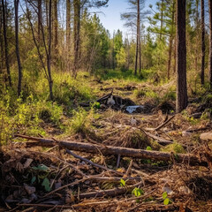 Obraz premium forest in the forest