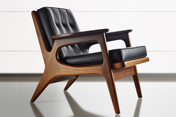 wooden chair ai generative