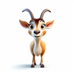 Cute 3D Antelope