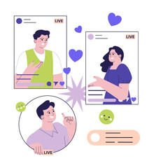 Positive aspects of social networks. Characters learning new information