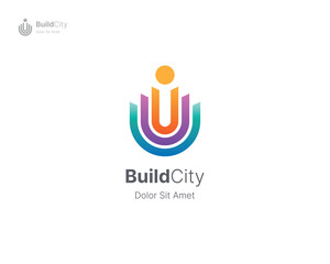 Universal city builder logo template