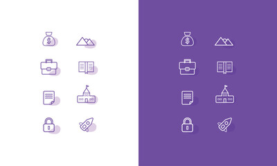 icons set, vector set of medical icons
