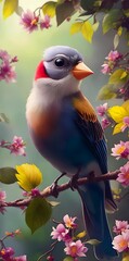 Obraz premium bird on a branch