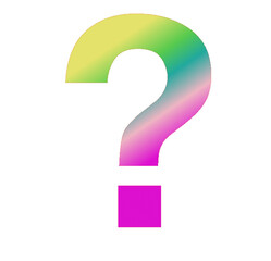 ? - question mark - font symbol - green pink - no background - png file - with a transparent background for designer use. Isolated from the front. ideal for website, email, presentation, advertis	
 - obrazy, fototapety, plakaty