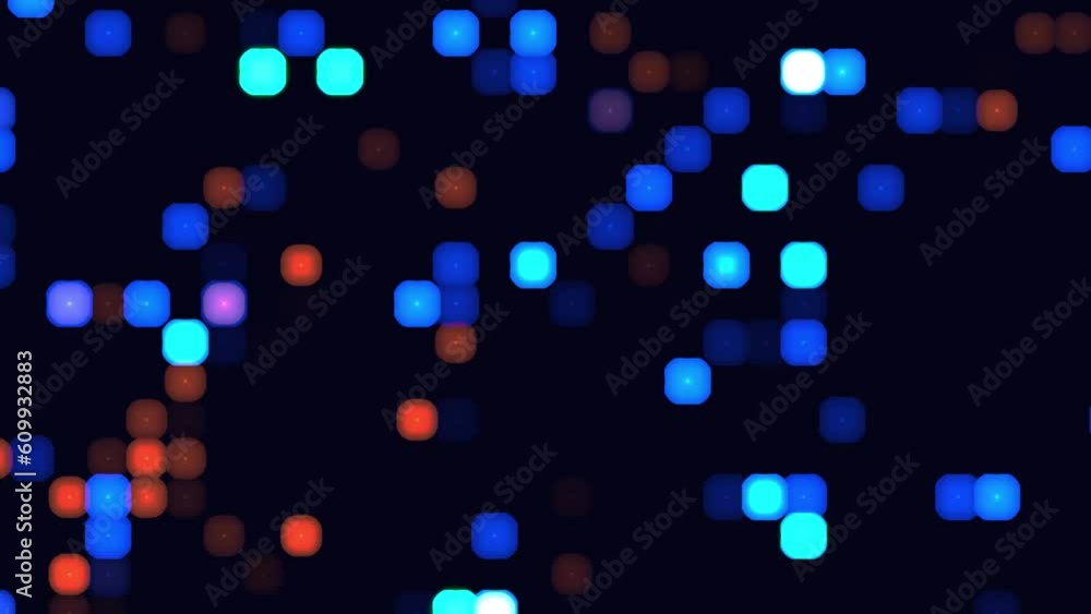 Aufkleber digital small squares hud high tech background, abstract high technology digital background. digital
