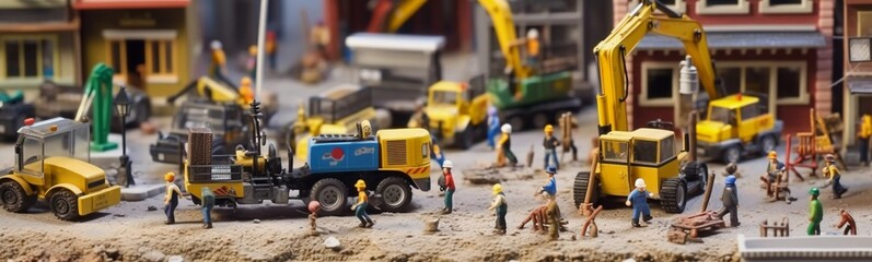 Tilt-shift Construction Building Site