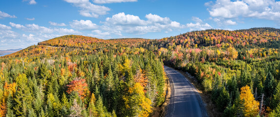 Autumn colors on the Rangeley Lakes Scenic Byway - Maine