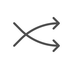 Video and auido controls related icon outline and linear vector.