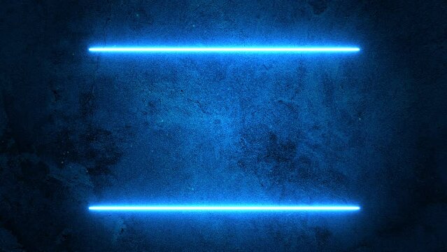 Colorful template glow color background blue neon lines design with old texture.