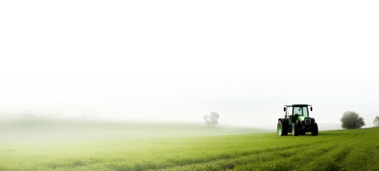 Fototapeta premium Tractor with generative ai