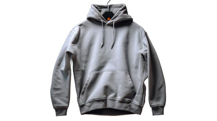 Clean and Crisp: Full-Sized Hoodie on a Transparent Background. Generative AI