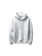 Clean and Crisp: Full-Sized Hoodie on a Transparent Background. Generative AI
