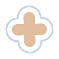 Retro vector illustration of geometric flowers. Abstract flowers flat simple style