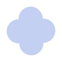 Retro vector illustration of geometric flowers. Abstract flowers flat simple style