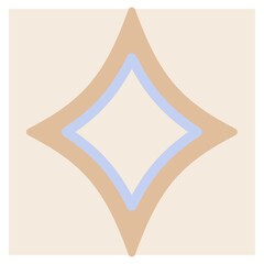 Bauhaus geometric mosaic vector illustration. abstract background, design element. simple aesthetic retro design