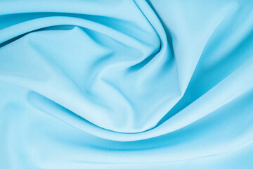 The abstract background luxury light blue cloth texture as background