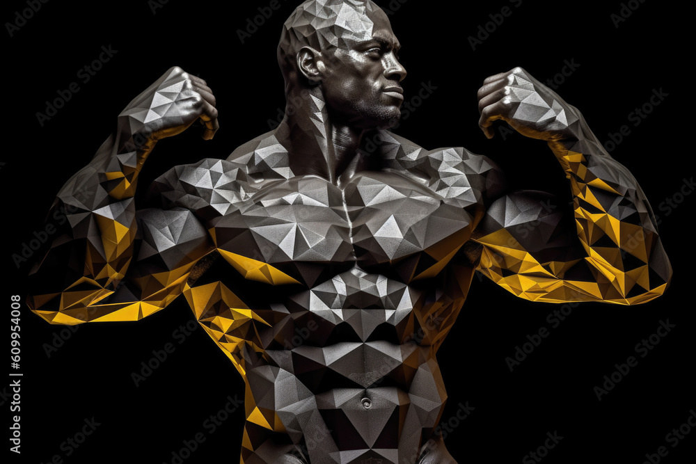 Aufkleber synchronous pattern of purposeful placement. ai generation