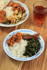 Indonesian Food for Family Dinner, Menu at Warung Tegal