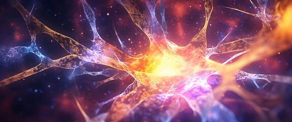 Neurons cells background