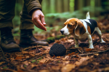 Just picked black truffle. 3D illustration digital art design, generative AI
