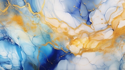 Abstract alcohol ink background with galaxy idea space. Generative AI
