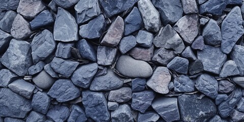 Fototapeta premium Rough gray blue stone wall granulated texture