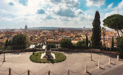 City of Rome Perspective from a Hill - 609956849