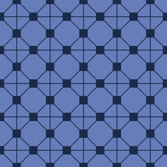 Naklejka premium Vector. Seamless mediterranean geometric pattern, ornamental swatches. Talavera template. Portuguese Azulejo. Turkish decoration. Moroccan mosaic. Spanish porcelain. Ceramic dishes, folk ornament.