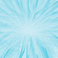 Blue Line Sunburst Pattern Background. Rays. Radial. Winter Banner. Vector Illustration