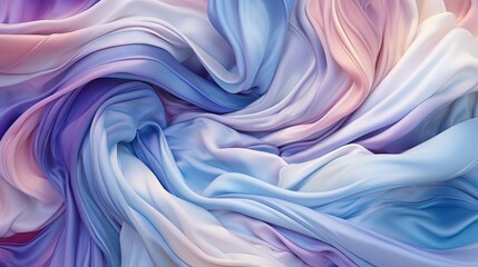 Fototapeta premium Silk fabric background. AI generated art illustration.