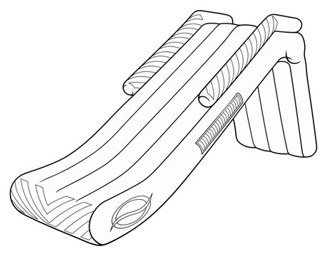 recommend clip art: Cartoon cute doodle water slide.